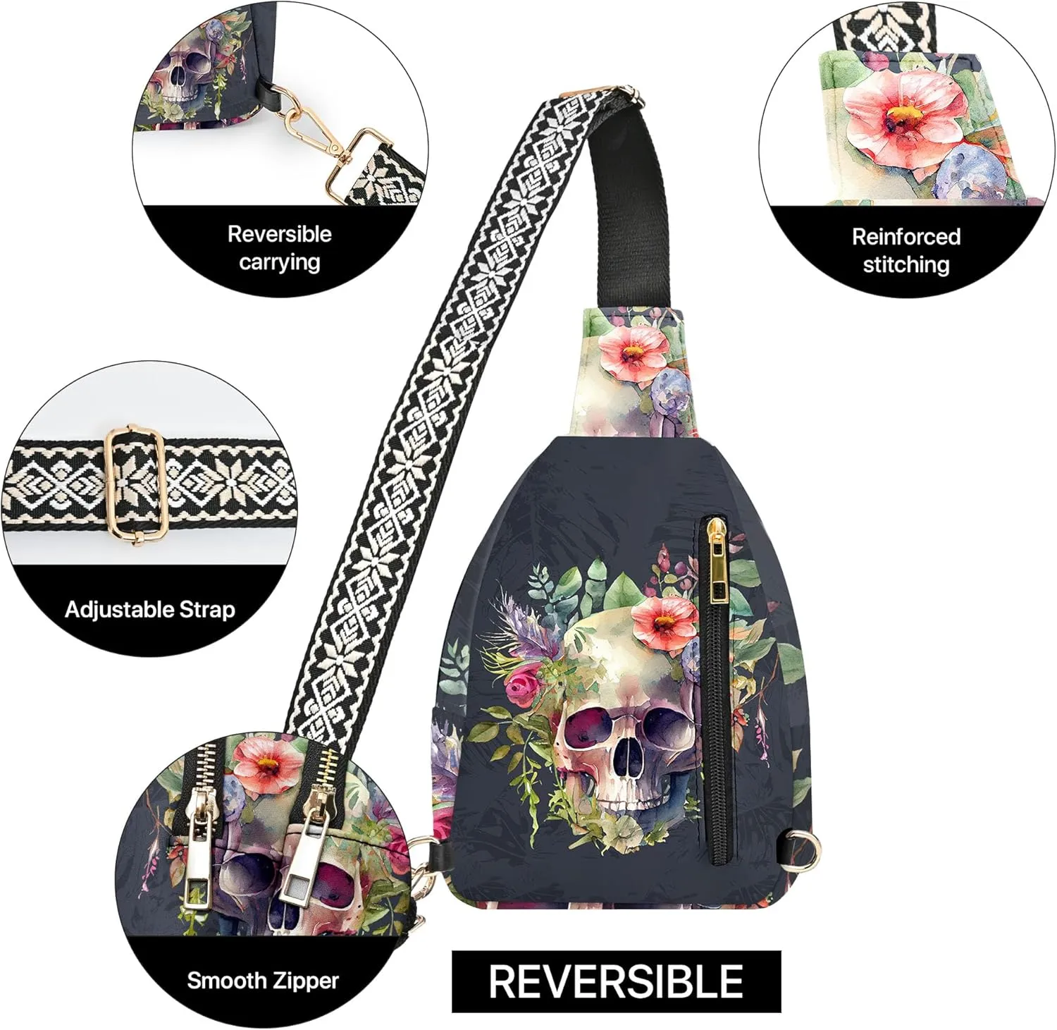 Small Sling Bag for Women Leather Crossbody Bags Sling Backpack for Outdoor Travel