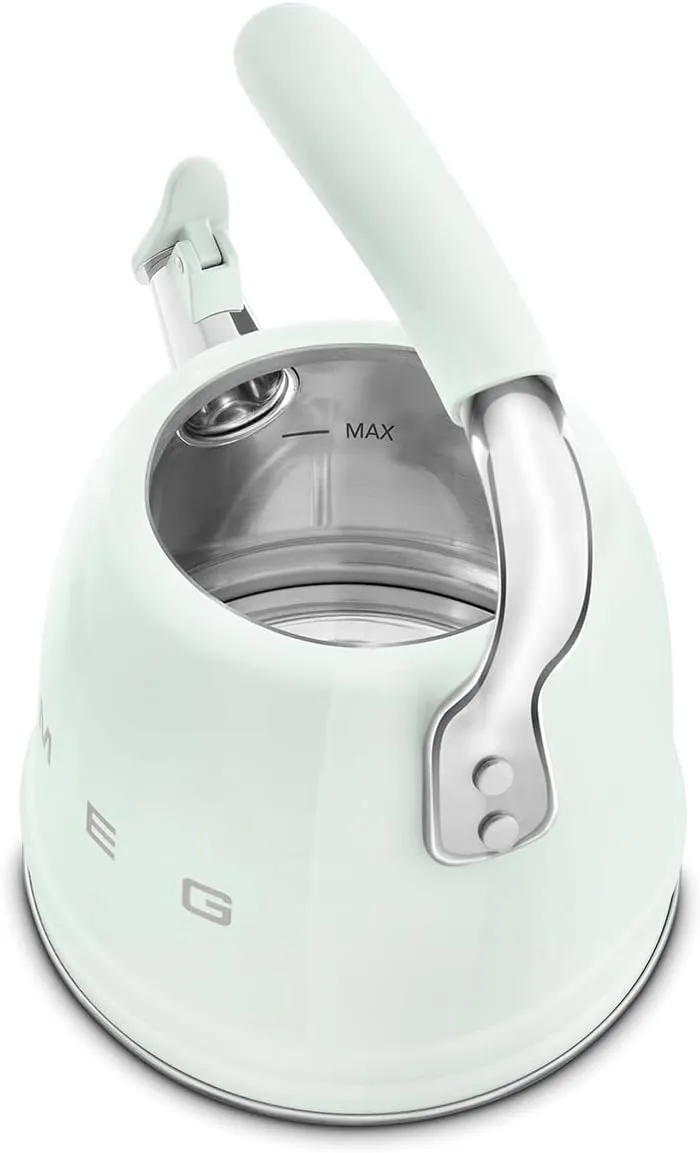 SMEG Retro Stovetop Whistling Kettle – 2.4Q (Pastel Green)