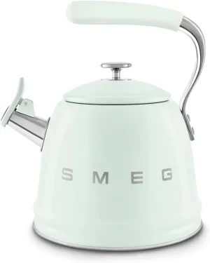 SMEG Retro Stovetop Whistling Kettle – 2.4Q (Pastel Green)