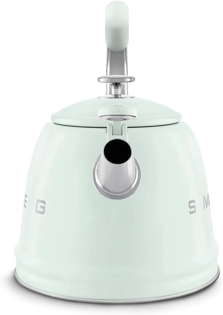 SMEG Retro Stovetop Whistling Kettle – 2.4Q (Pastel Green)