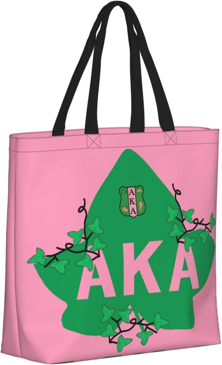 Sorority Gifts Canvas Tote Bag Reusable Shopping Tote for Women Travel Work Beach Bag Grocery Bags