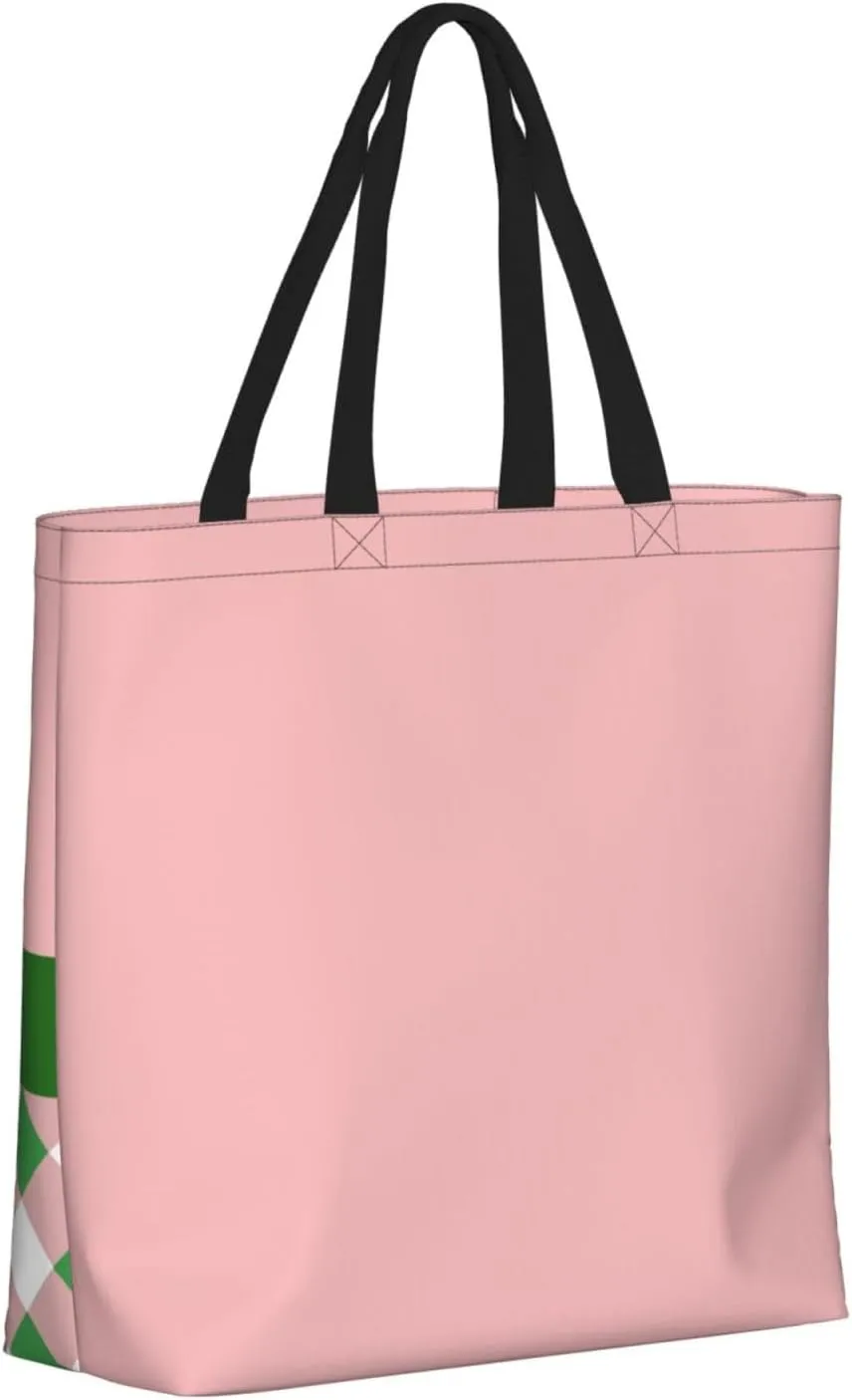 Sorority Gifts Canvas Tote Bag Reusable Shopping Tote for Women Travel Work Beach Bag Grocery Bags