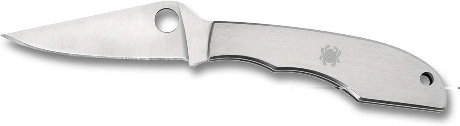 Spyderco Grasshopper Folder 2.31 in Plain Stainless Handle