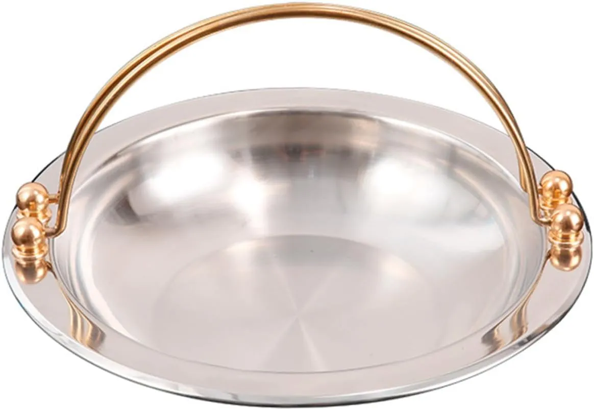 Stainless Steel Japanese Cooking Pot Double Handled Suiki Pot for Stewing Stir Frying for Outdoor Picnics and Camping Cookware