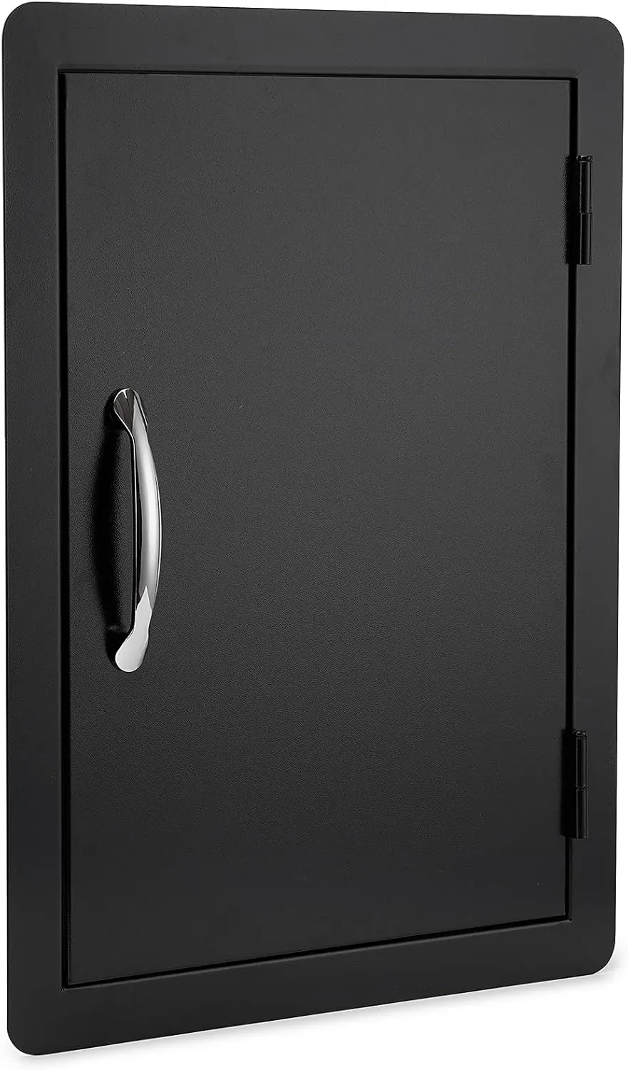 Stanbroil BBQ Access Door - 17W x 23H Inch Wall Construction Flush Mount Single Vertical Door for Outdoor Kitchen, BBQ Island, Grilling Station, Outside Cabinet - Black