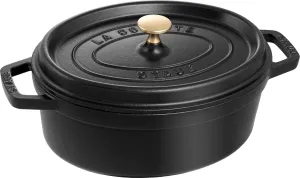 ストウブ(Staub) Cocotte Two-Handled Pot, 27cm, 01 Black