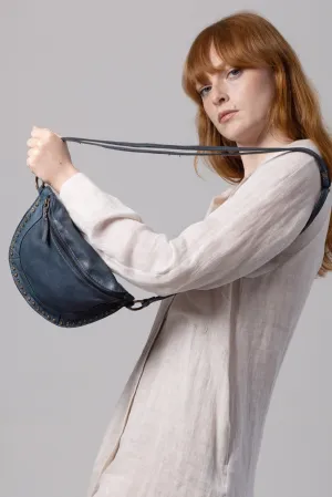 Studded Half Moon Bag