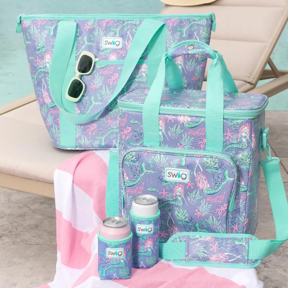 Swig Life Triple Insulated Cooler Bag with Zipper, Large Travel Cooler Bag Holds 16-24 Cans, or 6 Wine Bottles, Insulated