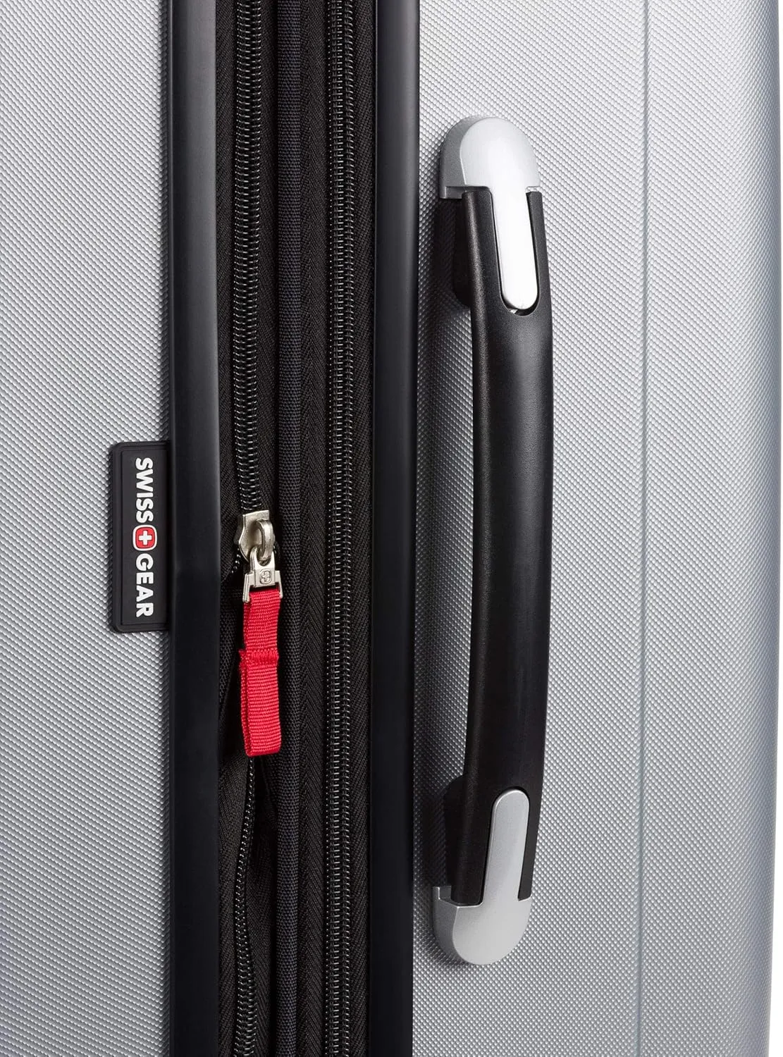 SwissGear 7585 Hardside Expandable Luggage with Spinner Wheels, Silver, 3-Piece Set (19/23/27)