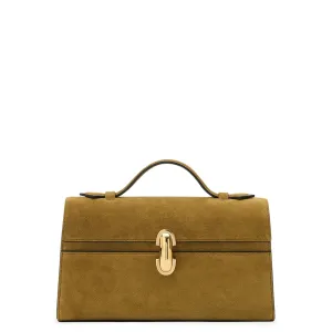 Symmetry Pouchette Suede, Sepia (G)
