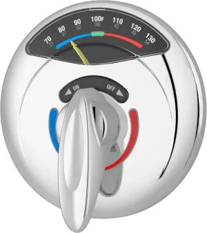 Symmons 4-500VT-TRM Visu-Temp Shower Valve Trim in Polished Chrome (Valve Not Included)