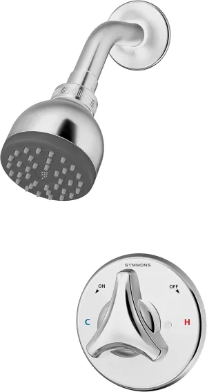 Symmons 9601-P-1.5-TRM Origins Single Handle 1-Spray Shower Trim in Polished Chrome - 1.5 GPM (Valve Not Included)