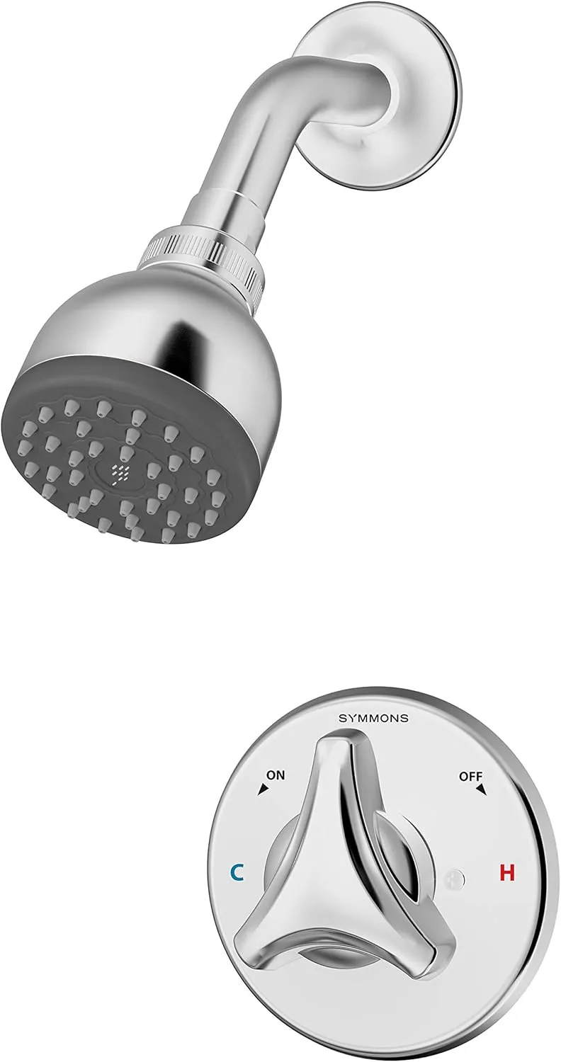 Symmons 9601-P-1.5-TRM Origins Single Handle 1-Spray Shower Trim in Polished Chrome - 1.5 GPM (Valve Not Included)