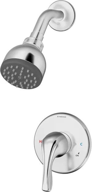 Symmons 9601-PLR-1.5-TRM Origins Single Handle 1-Spray Shower Trim in Polished Chrome - 1.5 GPM (Valve Not Included)