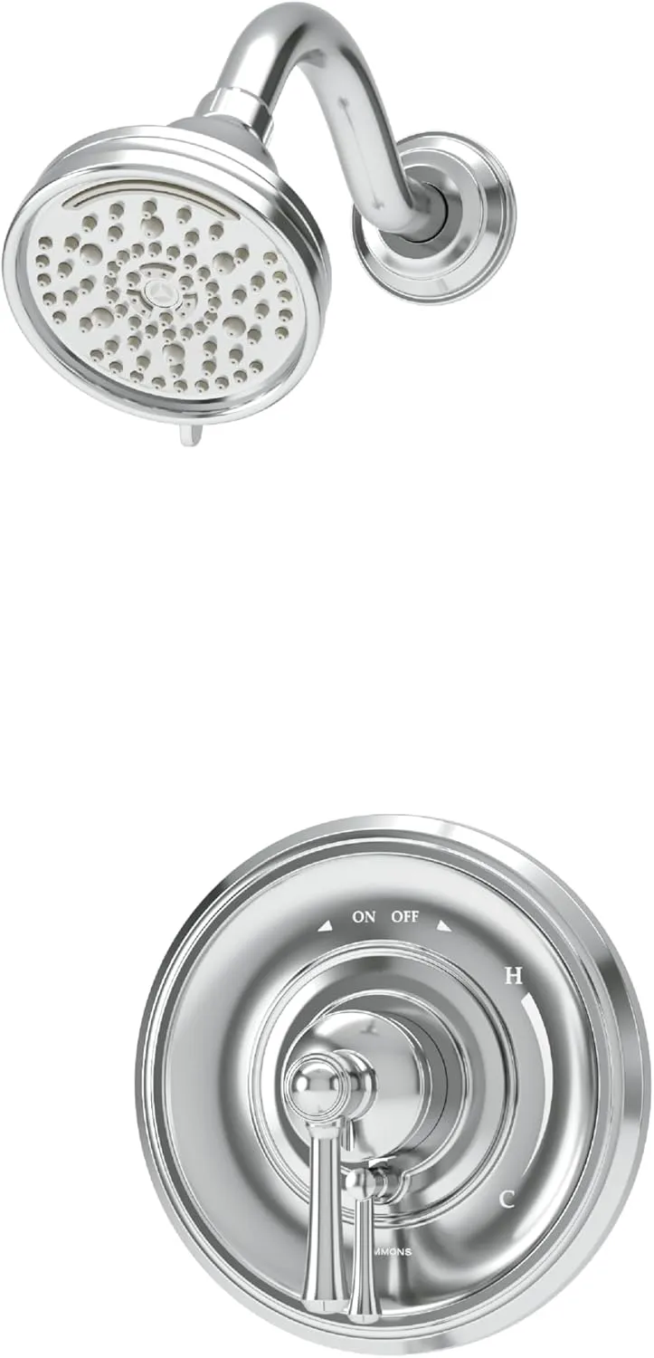 Symmons Braston Shower Trim with VersaFlex Integral Diverter/Volume Control in Polished Chrome