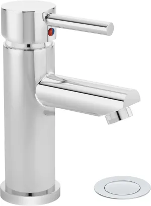 Symmons Dia Single-Hole Single-Handle Bathroom Faucet with Push Pop Drain in Polished Chrome (1.0 GPM)