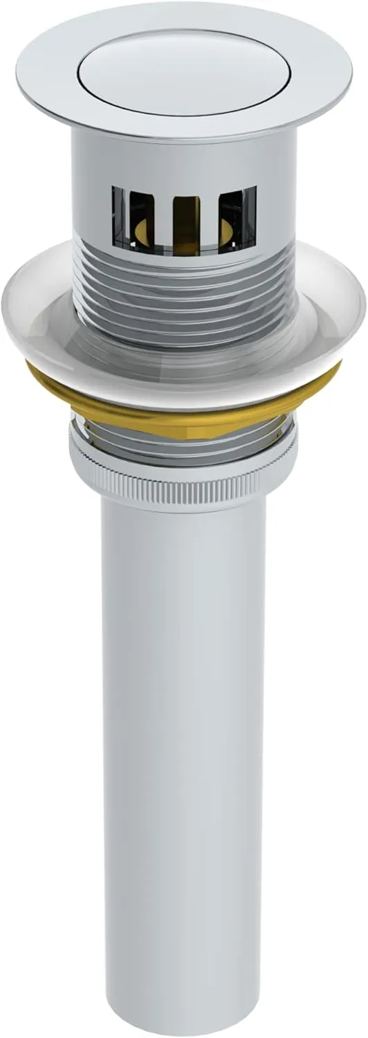 Symmons Identity Widespread Two-Handle Bathroom Faucet with Push Pop Drain (1.0 GPM), Polished Chrome