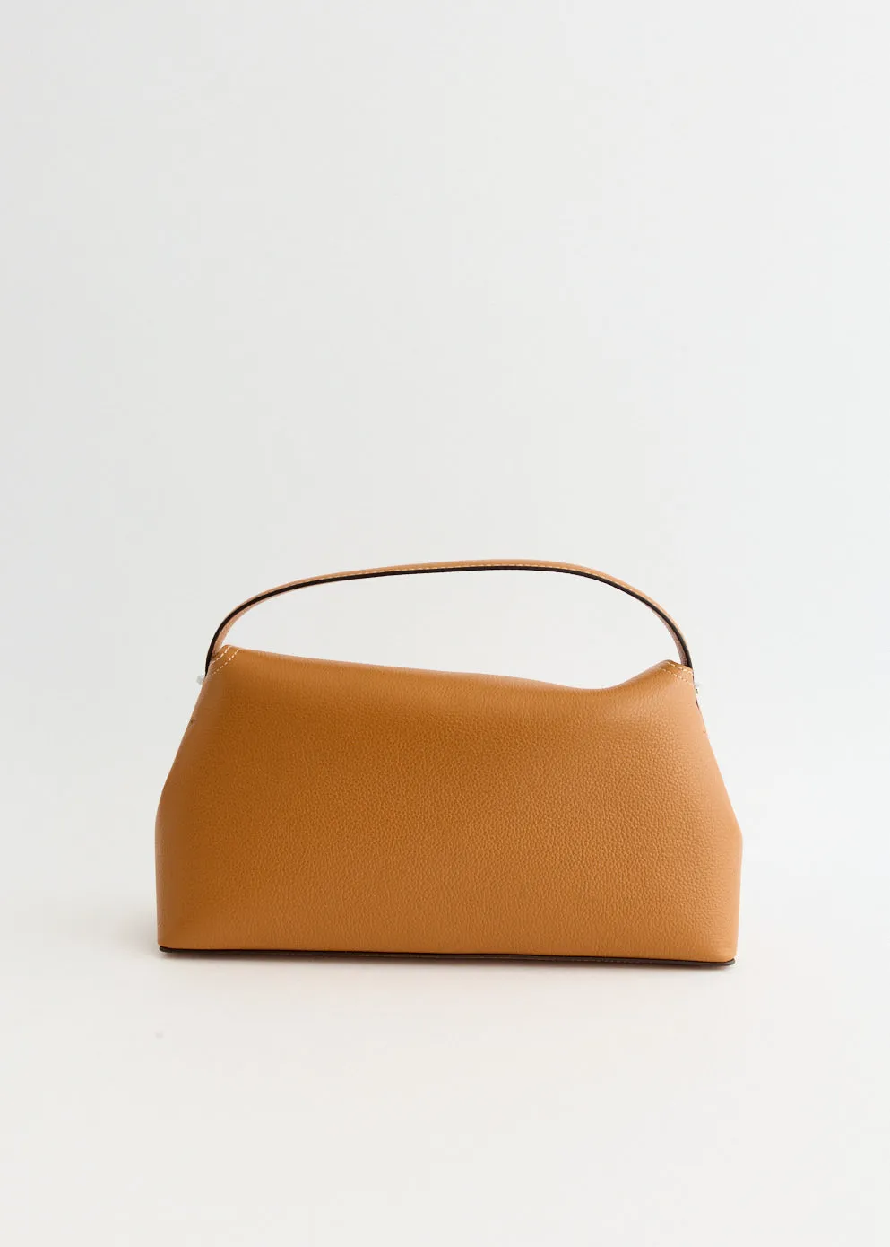 T-Lock Leather Top Handle Bag