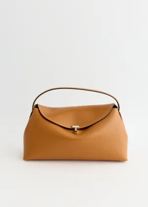 T-Lock Leather Top Handle Bag