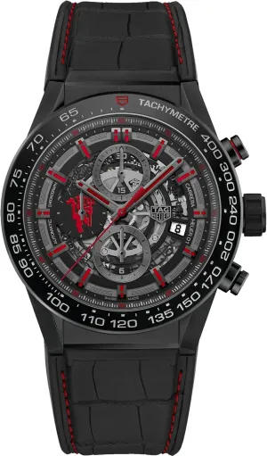 TAG HEUER CARRERA Calibre HEUER 01 Automatic Chronograph Limited Edition Red Devil Manchester United CAR2A1J.FC6400