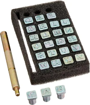 Tandy Leather Easy-To-Do Stamp Set Alphabet 0.6 cm (1/4") 4903-01