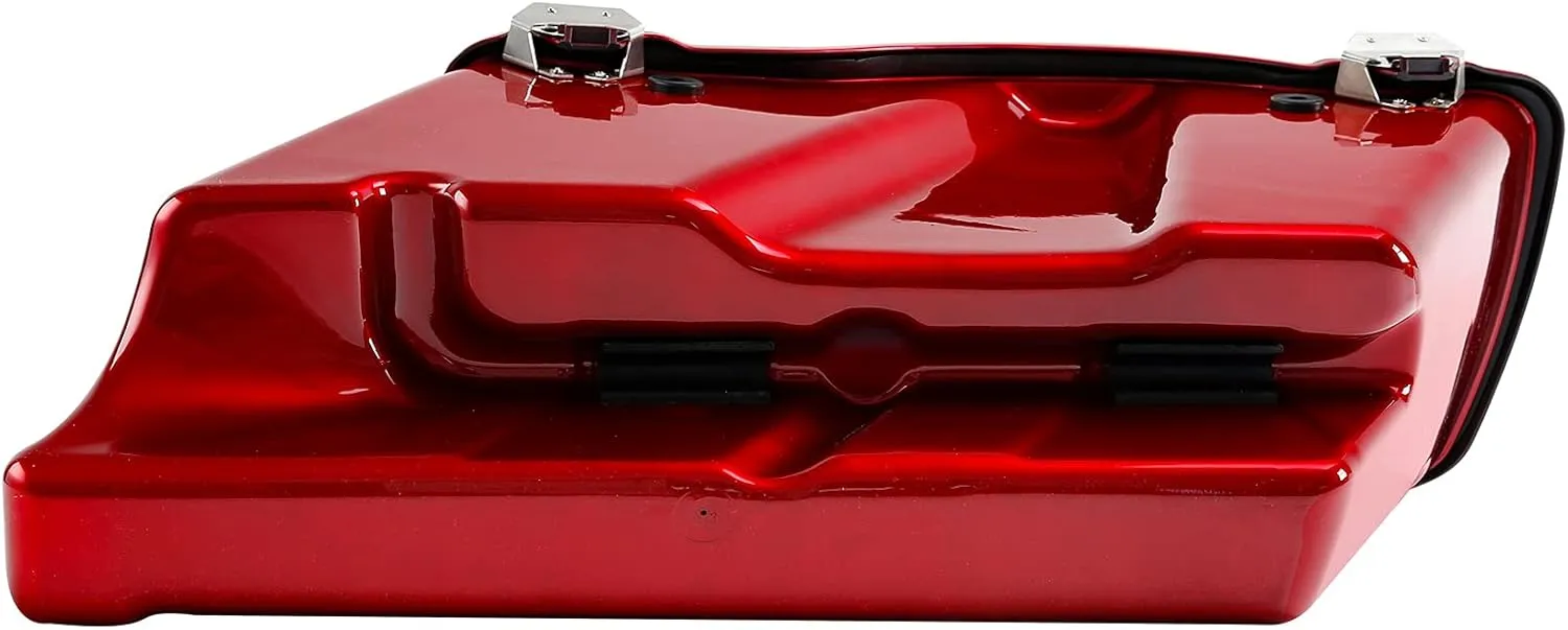 TCMT 5" Extended Hard Saddle Bags W/Lids Fit For Harley Touring Models CVO Road Glide Road King Street Glide Electra Glide Ultra Classic 1994-2013