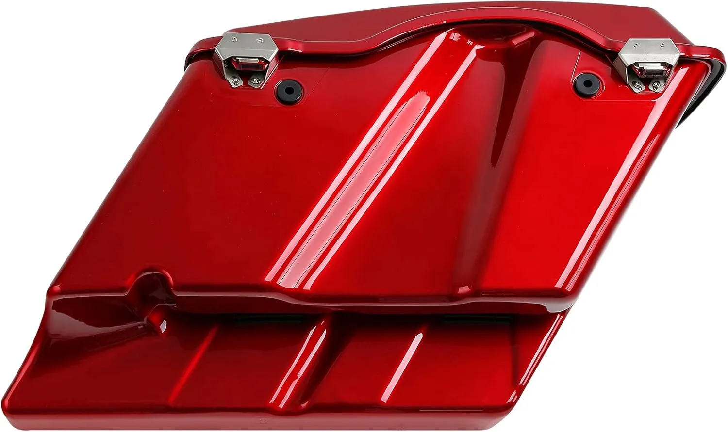 TCMT 5" Extended Hard Saddle Bags W/Lids Fit For Harley Touring Models CVO Road Glide Road King Street Glide Electra Glide Ultra Classic 1994-2013