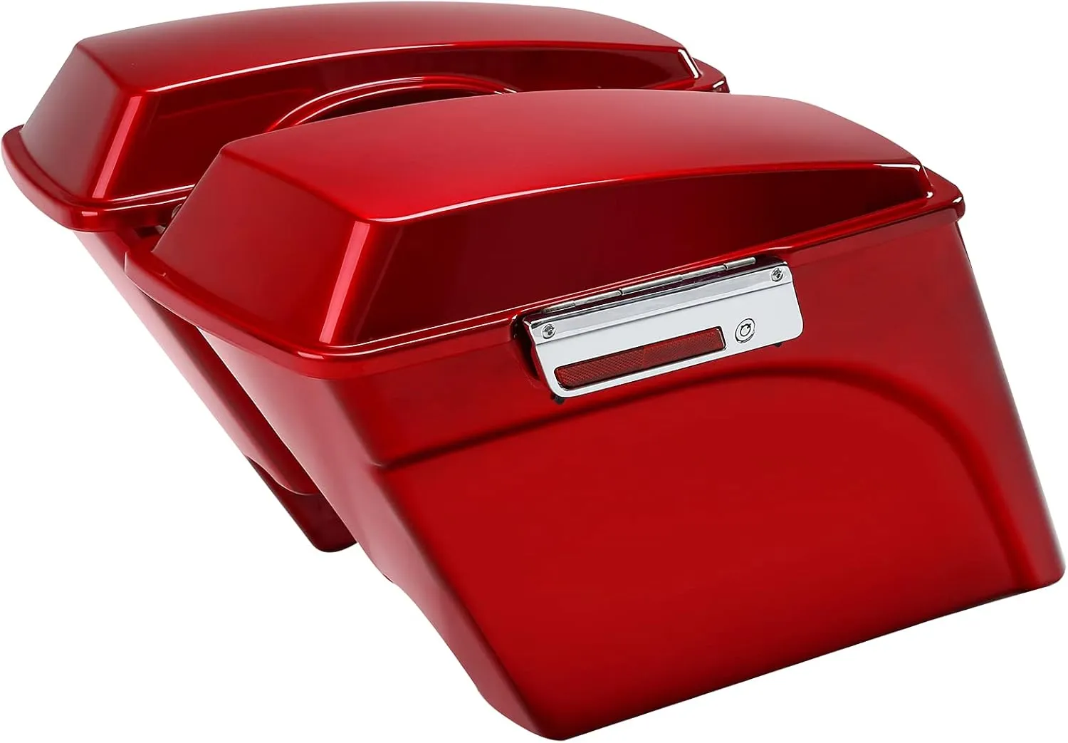 TCMT 5" Extended Hard Saddle Bags W/Lids Fit For Harley Touring Models CVO Road Glide Road King Street Glide Electra Glide Ultra Classic 1994-2013
