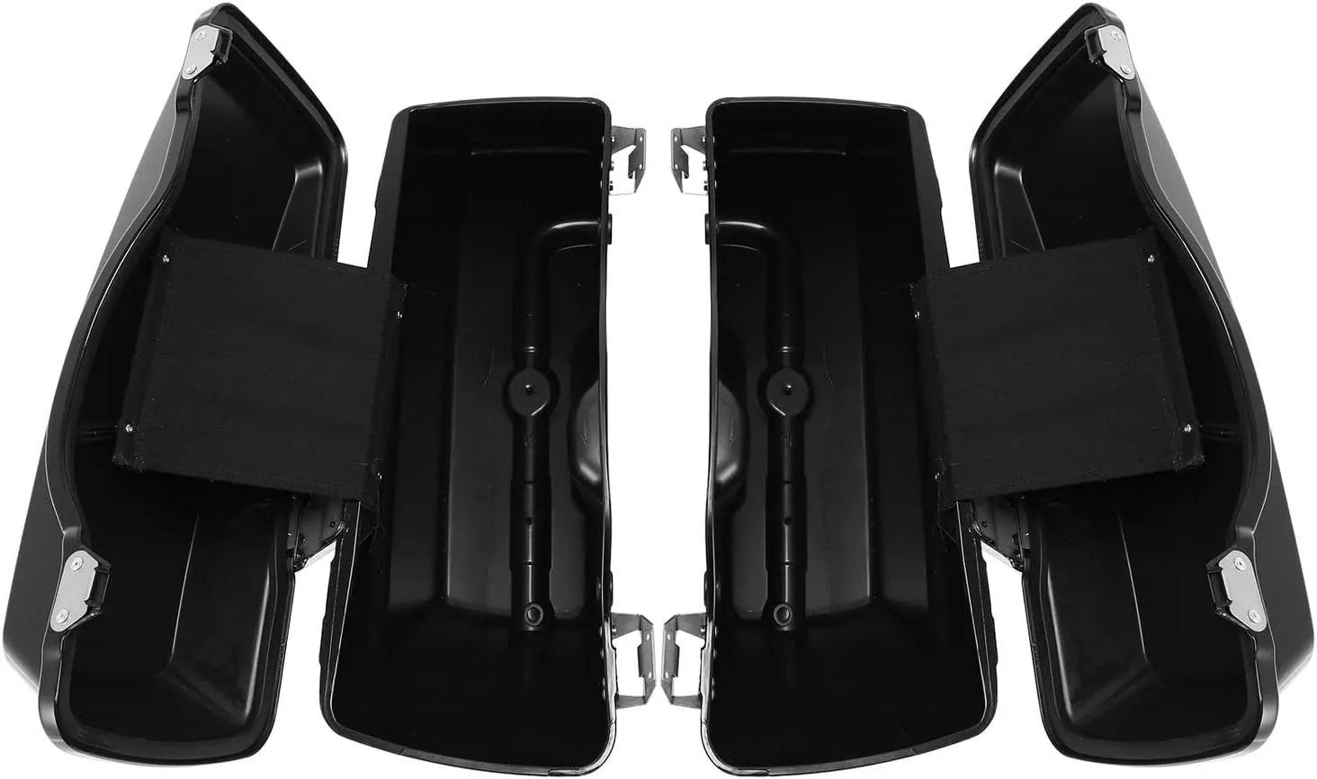 TCMT Hard Saddle bags Saddlebag Trunk Fits For Harley Touring Road King Road Street Glide Ultra Classic FLHT FLHR FLHX 1994-2013