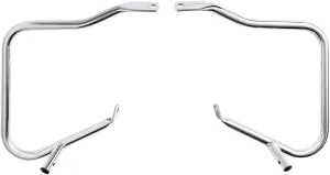 TCT-MOTORPARTS Chrome 7/8" SaddlebagSaddle Bags Guard Bracket For Harley Touring Road King Street Electra Ultra Glide 2014-2024 2023 2022 2021 2020