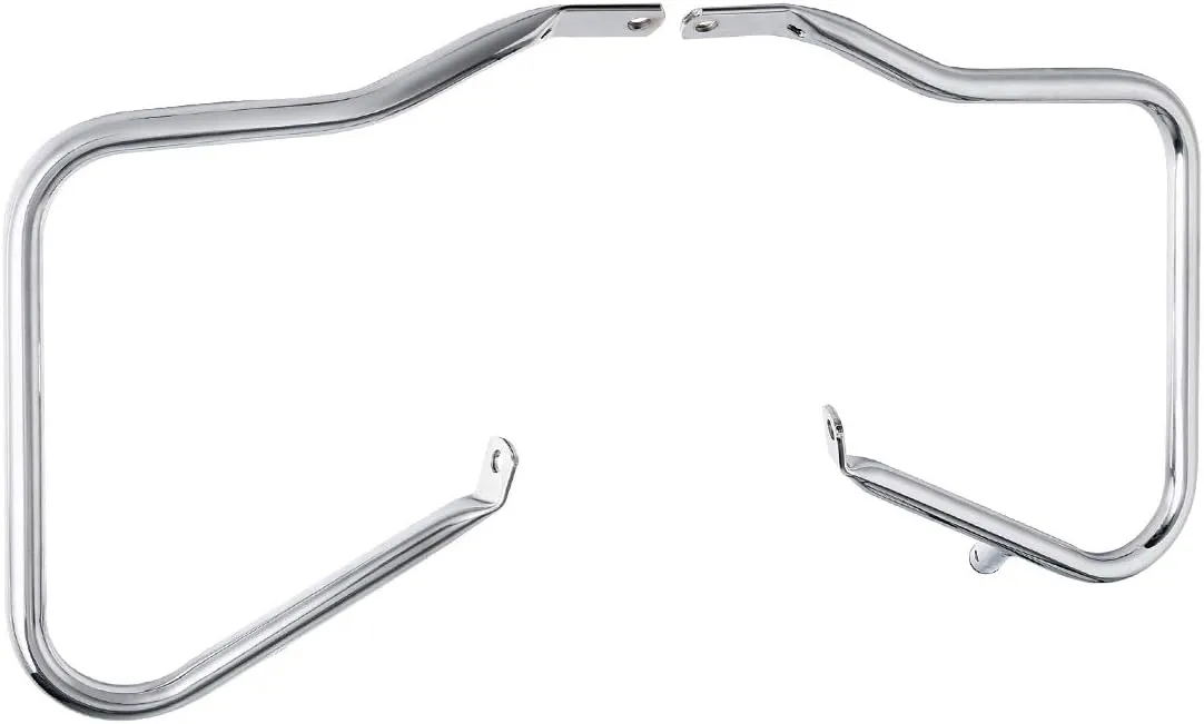 TCT-MOTORPARTS Chrome 7/8" SaddlebagSaddle Bags Guard Bracket For Harley Touring Road King Street Electra Ultra Glide 2014-2024 2023 2022 2021 2020