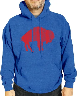 Team Fan Apparel NFL Adult Unisex Modern Throwback Ultra Soft Fleece Hooded Sweatshirt, Heathered Football Hoodie