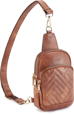 Telena Sling Bag for Women Crossbody Bags Fanny Packs for Women Cross Body Waist Pack with Detachable Strap