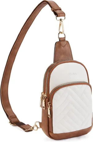 Telena Sling Bag for Women Crossbody Bags Fanny Packs for Women Cross Body Waist Pack with Detachable Strap