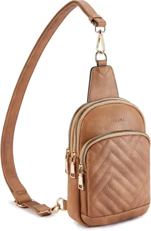 Telena Sling Bag for Women Crossbody Bags Fanny Packs for Women Cross Body Waist Pack with Detachable Strap