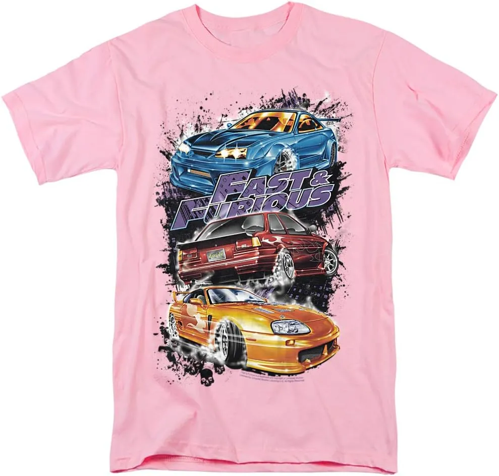 The Fast and The Furious Smokin Street Cars Unisex Adult T Shirt