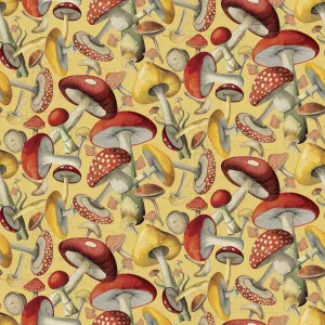 Tim Coffey - Woodland Whimsy - Vintage Mushroom Fabric