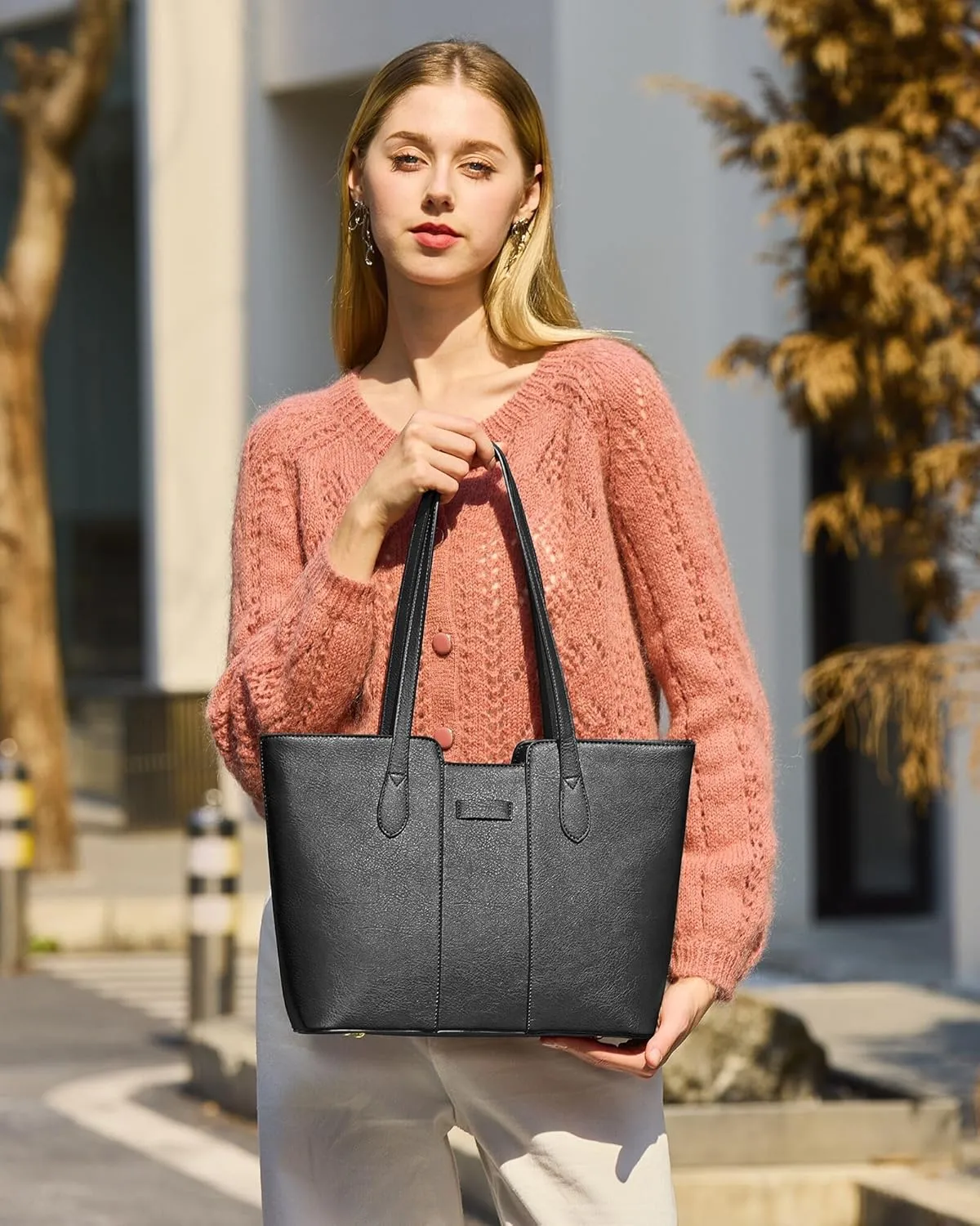 ToLFE Tote Bags for Women Purses and Handbags Top Handle Satchel PU Leather Shoulder Hobo Bags