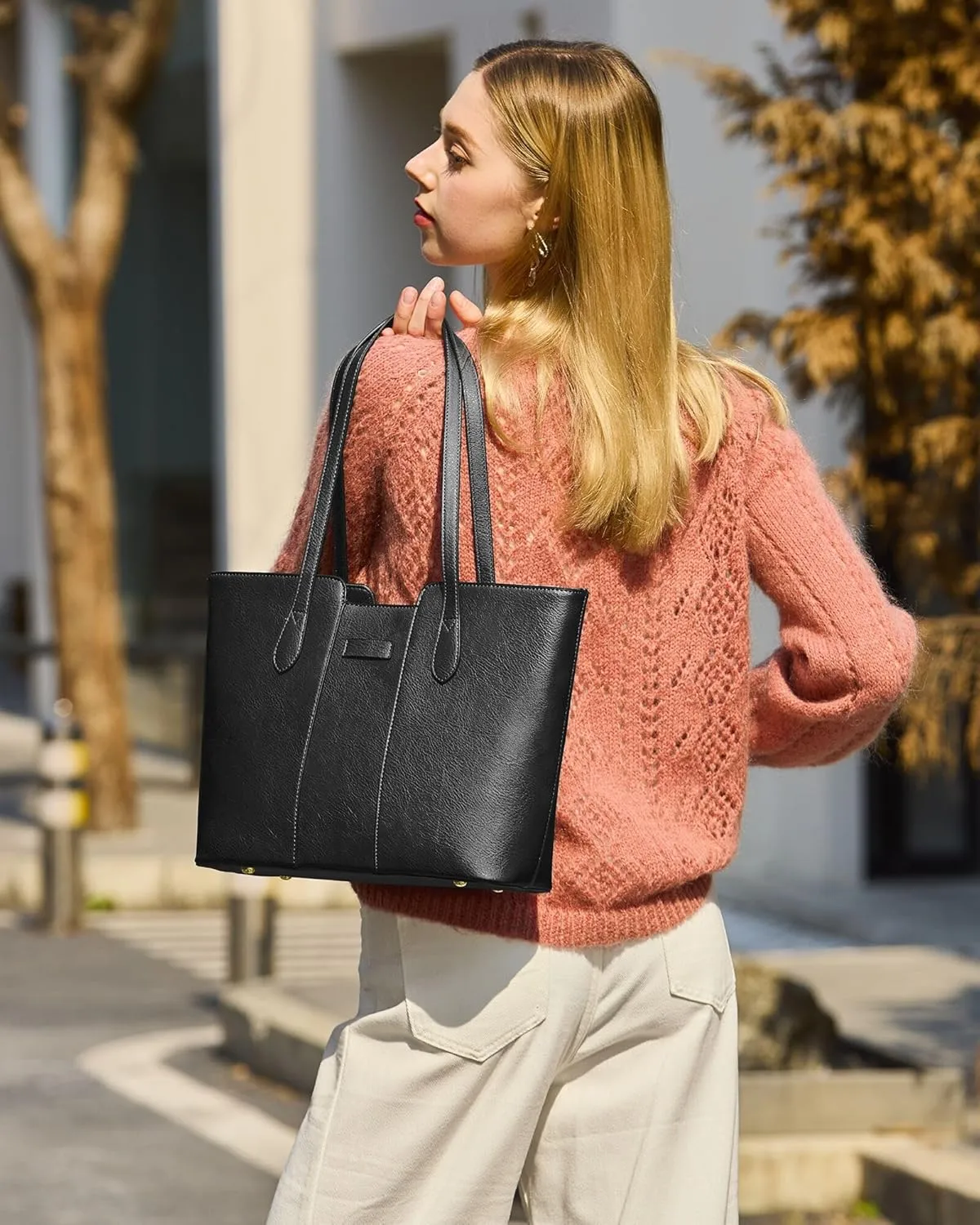 ToLFE Tote Bags for Women Purses and Handbags Top Handle Satchel PU Leather Shoulder Hobo Bags