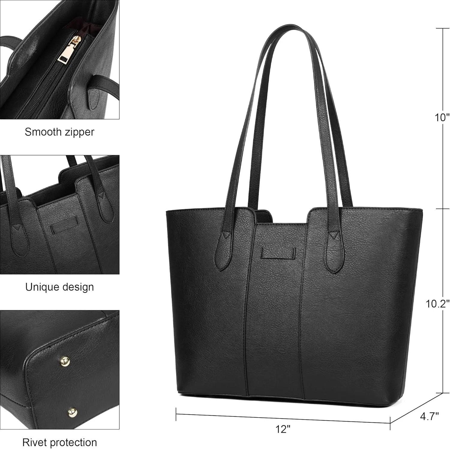 ToLFE Tote Bags for Women Purses and Handbags Top Handle Satchel PU Leather Shoulder Hobo Bags