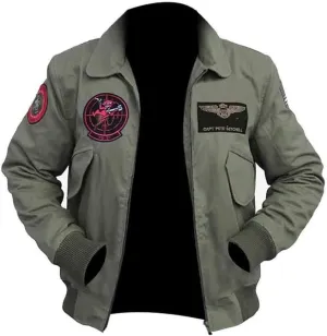 Tom Cruise Bomber Jacket | Tom Cruise Flight Jacket | Tom Cruise Top Maverick Flight Bomber Jacket