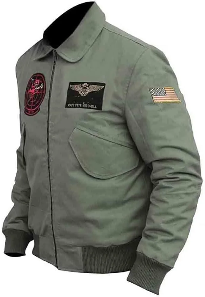 Tom Cruise Bomber Jacket | Tom Cruise Flight Jacket | Tom Cruise Top Maverick Flight Bomber Jacket