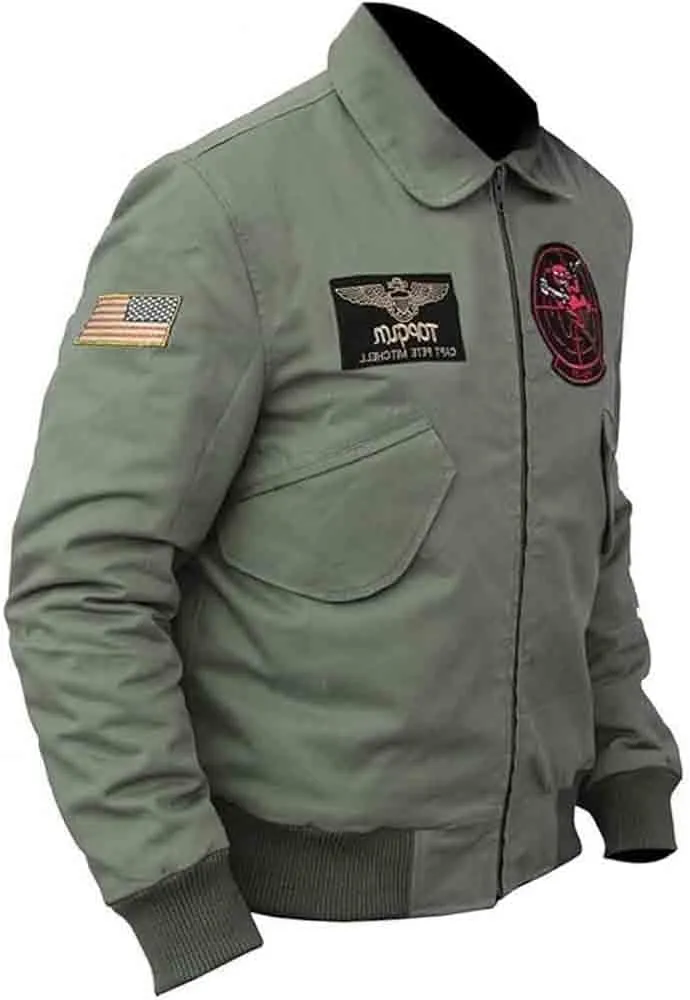 Tom Cruise Bomber Jacket | Tom Cruise Flight Jacket | Tom Cruise Top Maverick Flight Bomber Jacket