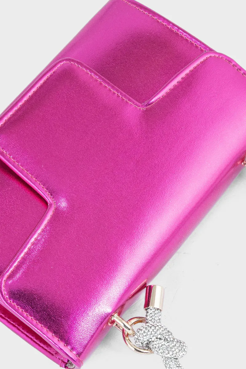 Top Handle Hand Bags BH0036-Fuchsia