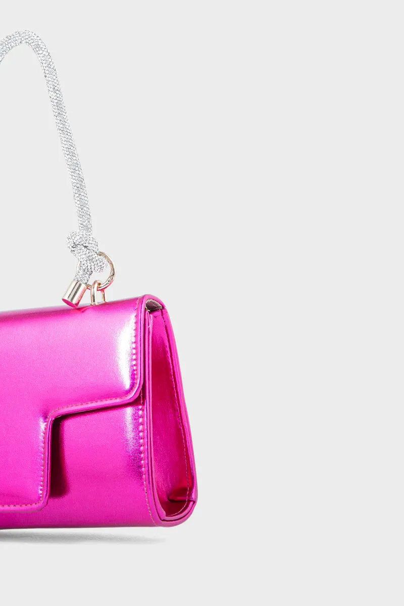 Top Handle Hand Bags BH0036-Fuchsia