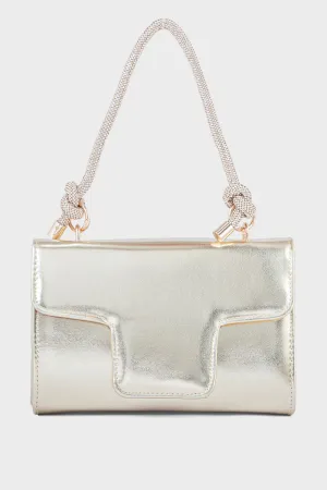 Top Handle Hand Bags BH0036-Golden