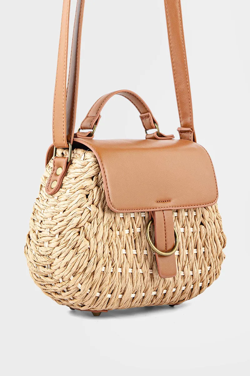 Top Handle Hand Bags BH0080-Tan
