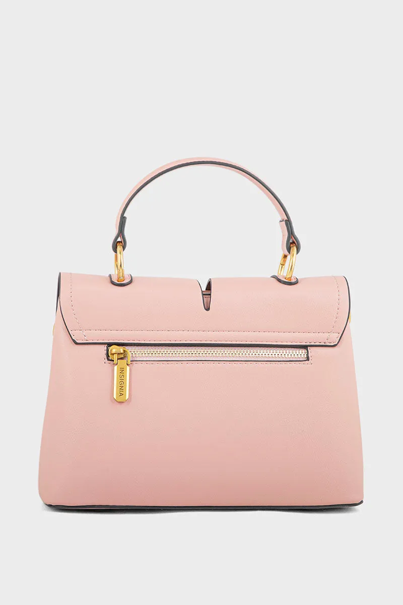 Top Handle Hand Bags BH0108-Tea Pink