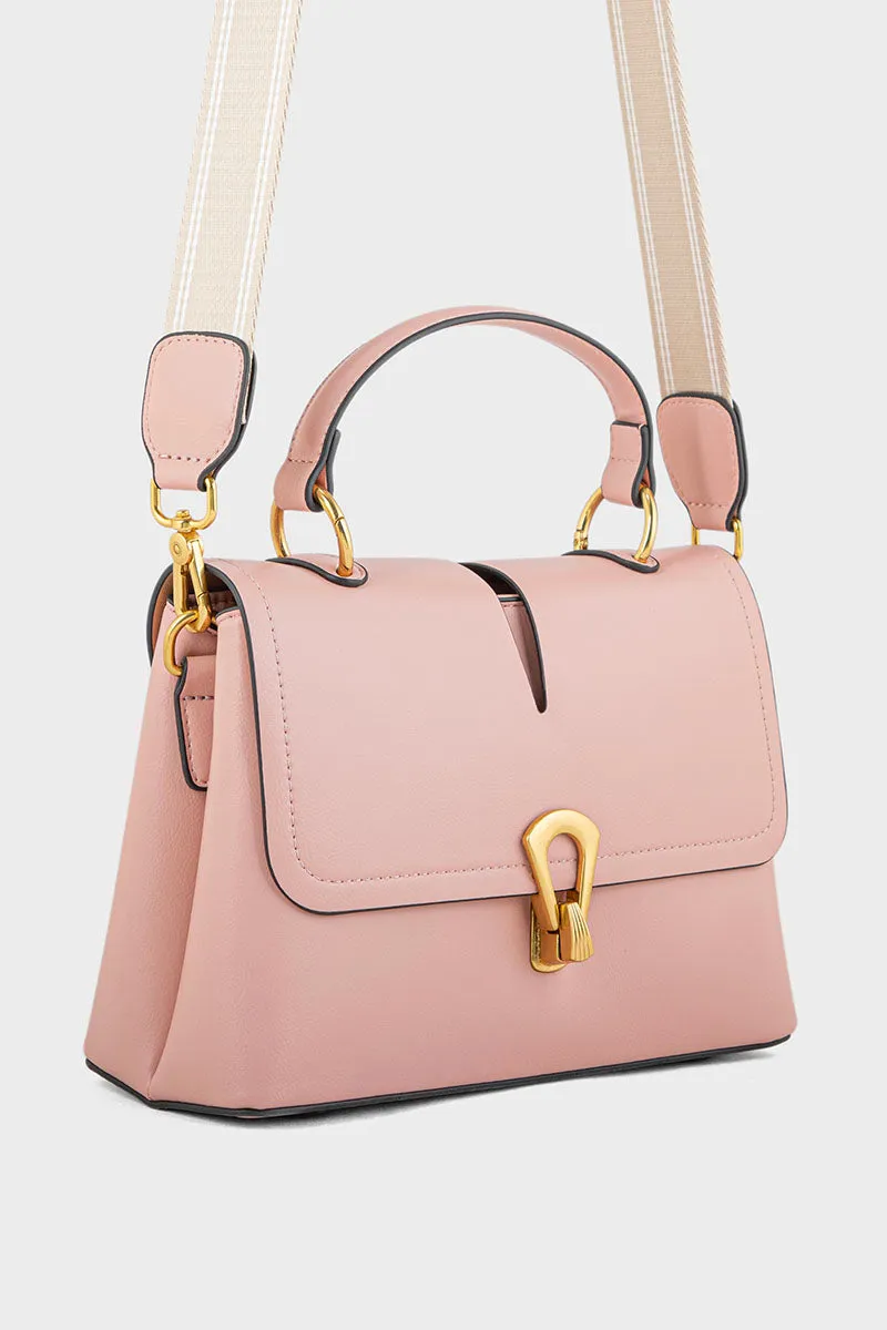 Top Handle Hand Bags BH0108-Tea Pink
