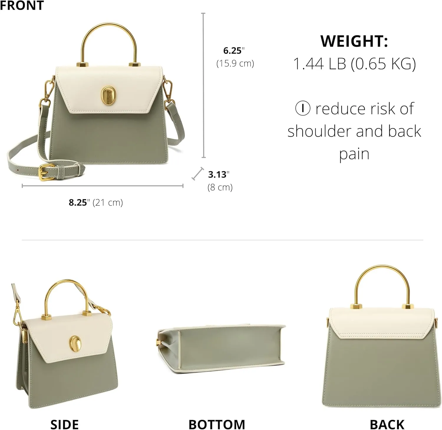 Top Handle Satchel Handbag H2084
